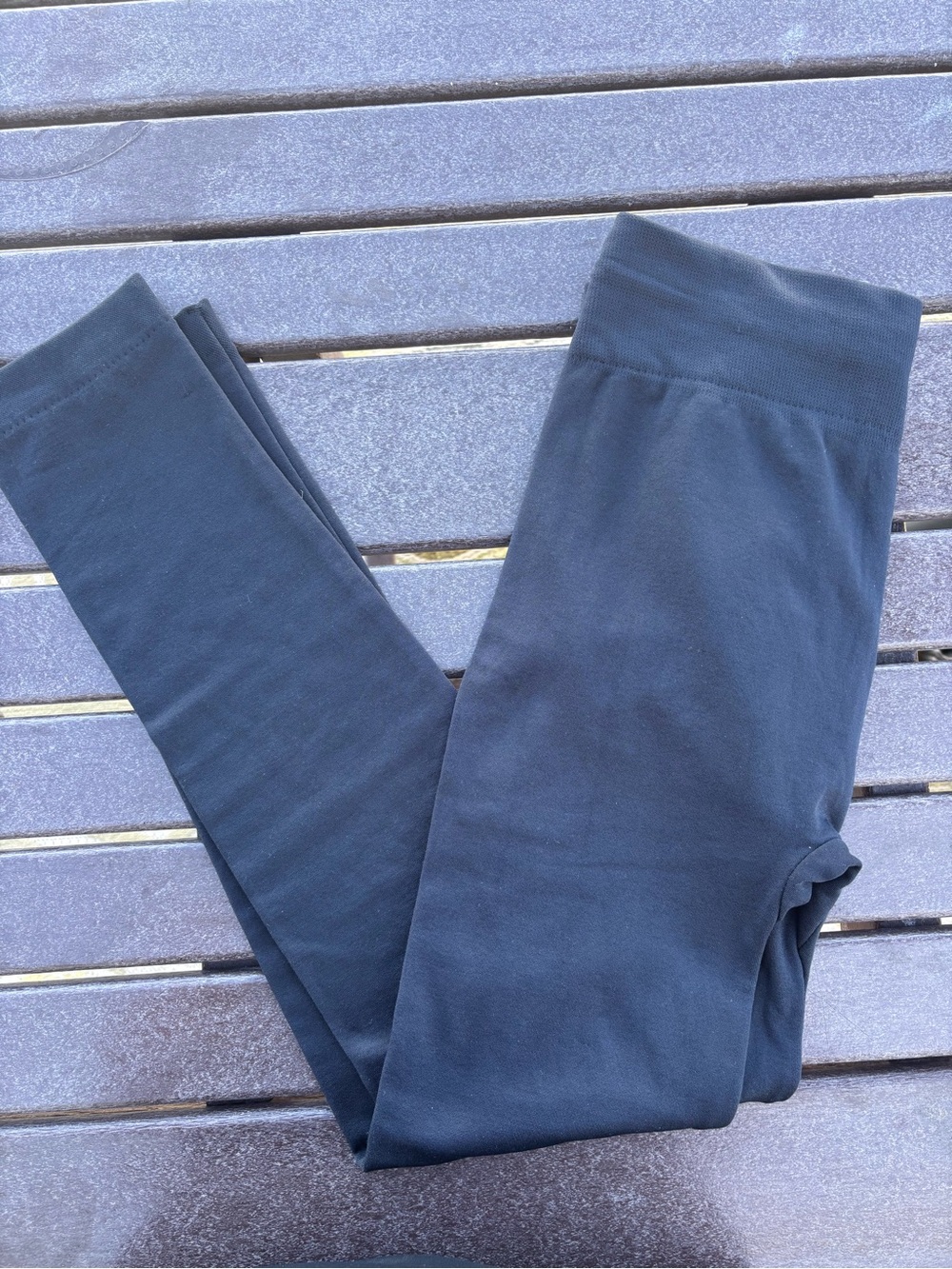 New Mix Fleece Black Leggings